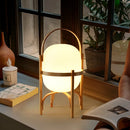 Lampe de bureau Led en bois nordique