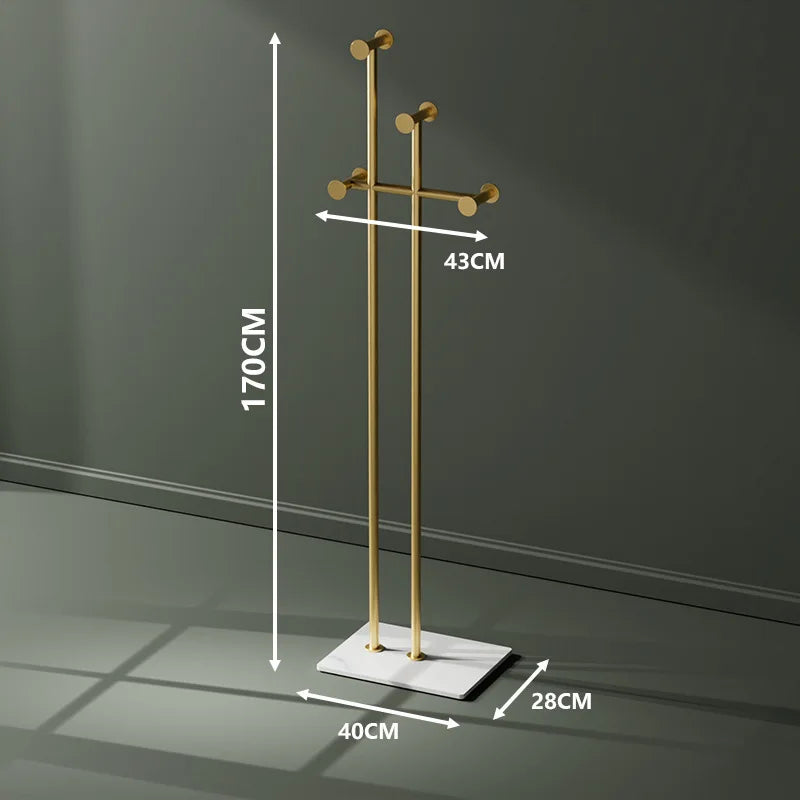 porte-vêtements en fer forgé pour une décoration élégante et moderne