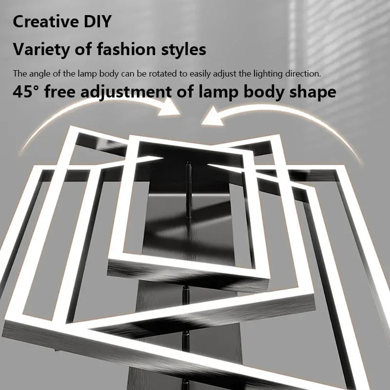 Plafonnier moderne à LEDs Style industriel pour salon salle à manger chambre décoration de la maison - vue 7 sur 12