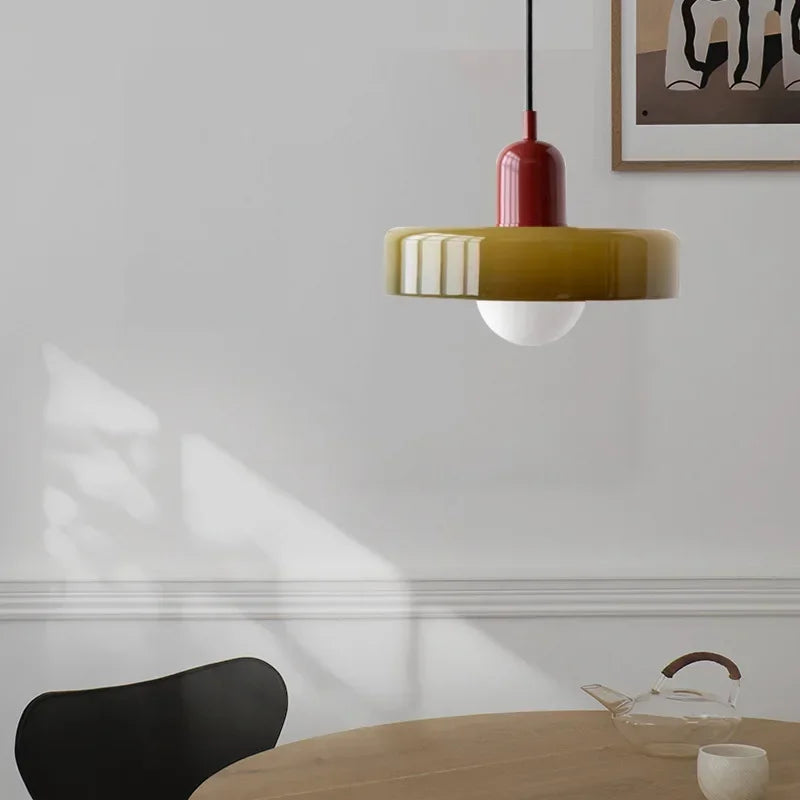 lampe suspendue nordique en verre bonbon pour intérieur décoratif - vue 3 sur 15
