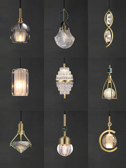 suspension luminaire cuir led verre lustre