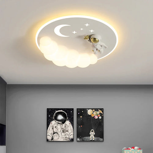 lustre led moderne avec télécommande pour décoration intérieure