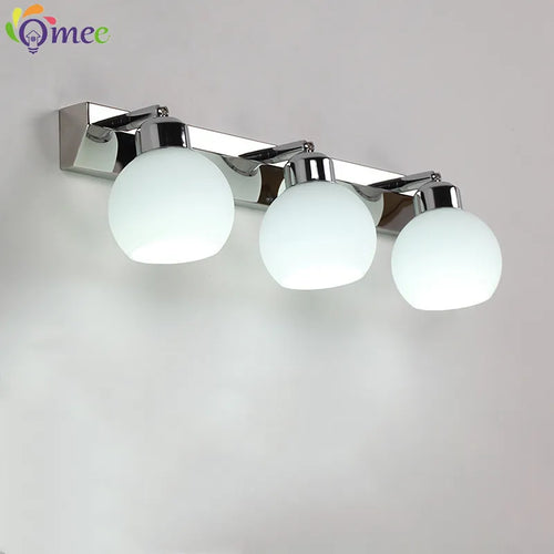 éclairage vanité salle bains cristal moderne chrome noir acier inoxydable miroir e26