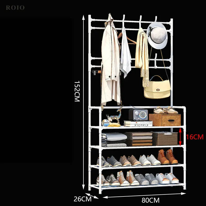 étagère à chaussures porte-manteau et organisateur de vêtements - vue 13 sur 17