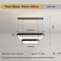 Lustre LED Chrome Perle Suspension
