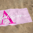 Serviette de plage personnalisée motif halloween nom enfant