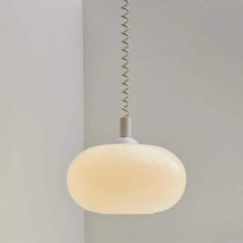 Lustres en verre Bauhaus lampes suspendues nordiques chambre à coucher en plus du salon salle à manger Restaurant lampe suspendue de couleur moderne - vue 4 sur 10