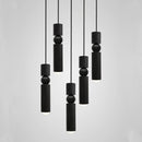 Suspension moderne nordique en métal avec lumière led suspendue