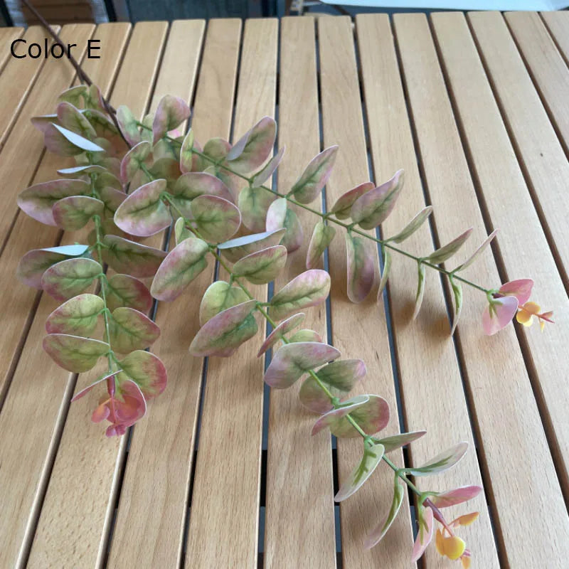 branche de plante artificielle en eucalyptus pour décoration intérieure et jardin - vue 13 sur 13