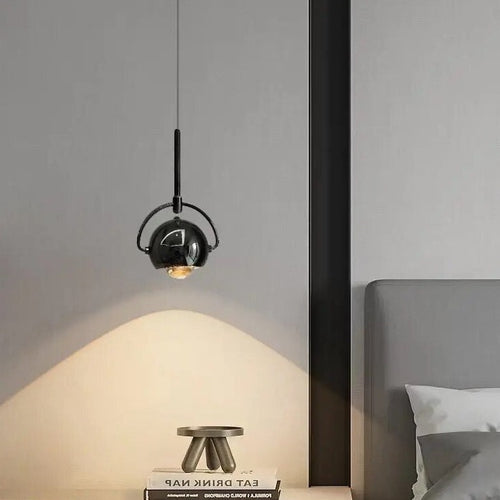 Suspension design boule accrochée LED