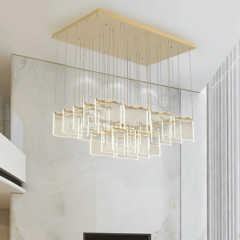 suspension acrylique design nordique minimaliste luxe décoratif