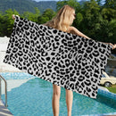 Serviette de bain microfibre motif animaux cartoon douce