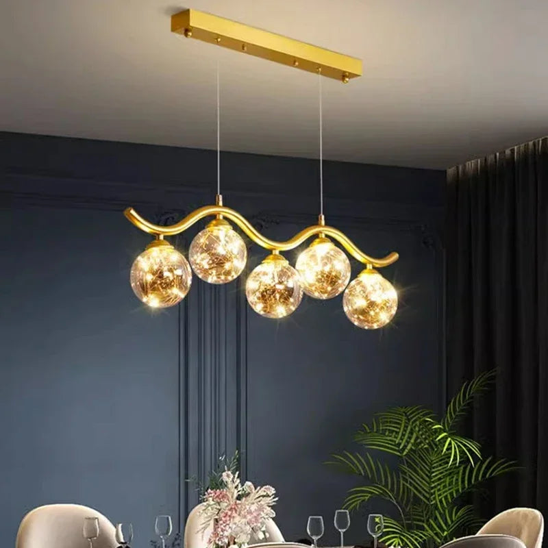 suspension LED pour salon cuisine et restaurant - vue 6 sur 8