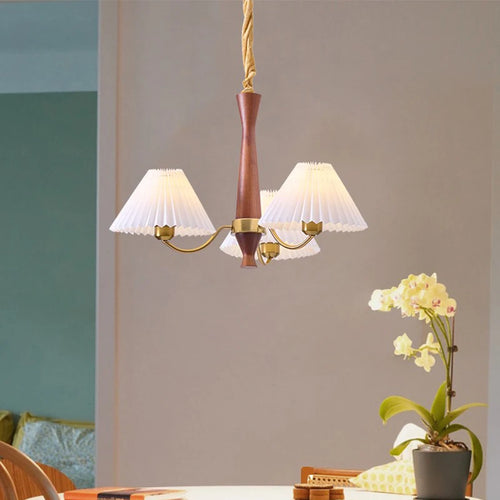 lustre en bois pour décoration luminaire suspendu