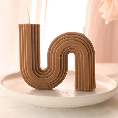 bougies parfumées géométriques en forme de u pour décoration intérieure - vue 18 sur 22