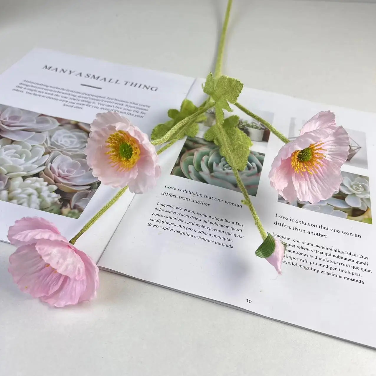 bouquet de fleurs artificielles en soie pour décorations diverses - vue 8 sur 19
