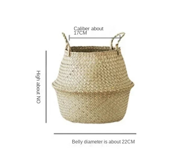 panier en osier pour rangement et décoration jardin - vue 13 sur 12
