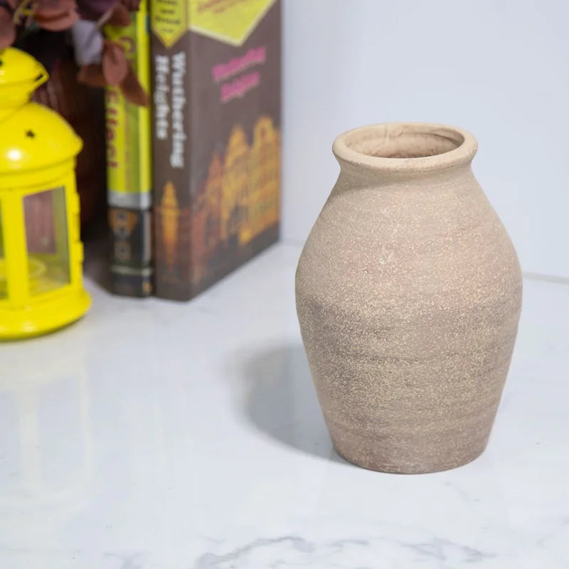 vases en céramique rétro faits main pour décoration florale - vue 6 sur 6