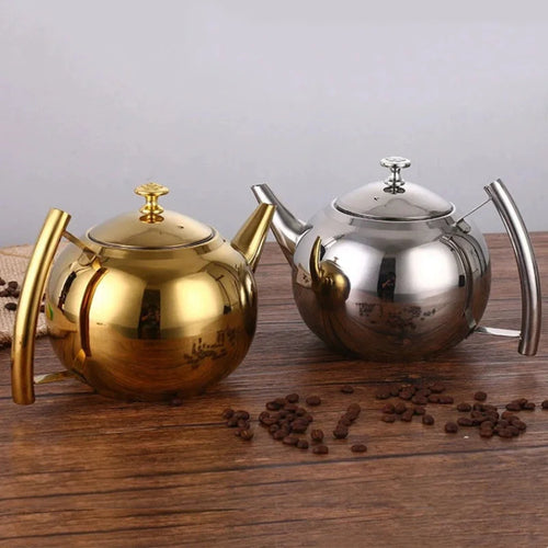 Théiere inox avec filtre infuseur 1 a 2l