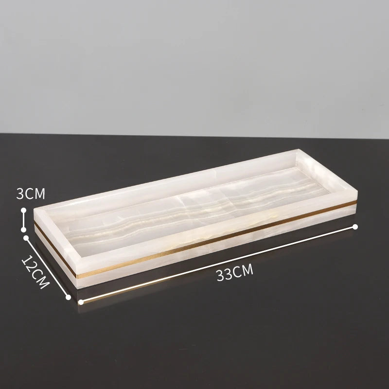 ensemble daccessoires en marbre naturel pour salle de bain - vue 12 sur 22