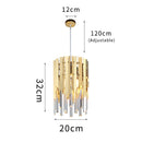 lustre en cristal chromé doré avec éclairage vintage intérieur