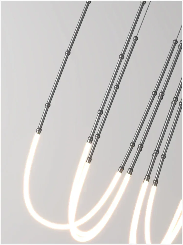 suspension led moderne pour décoration intérieure élégante et stylée - vue 5 sur 12