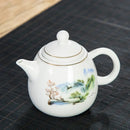 Théière porcelaine style yixing pour thé pu er