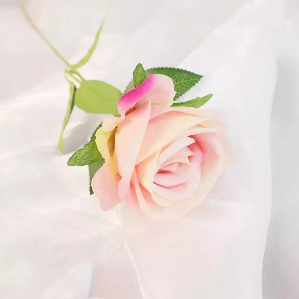 rose artificielle en soie pour décoration de mariage et événements - vue 20 sur 28
