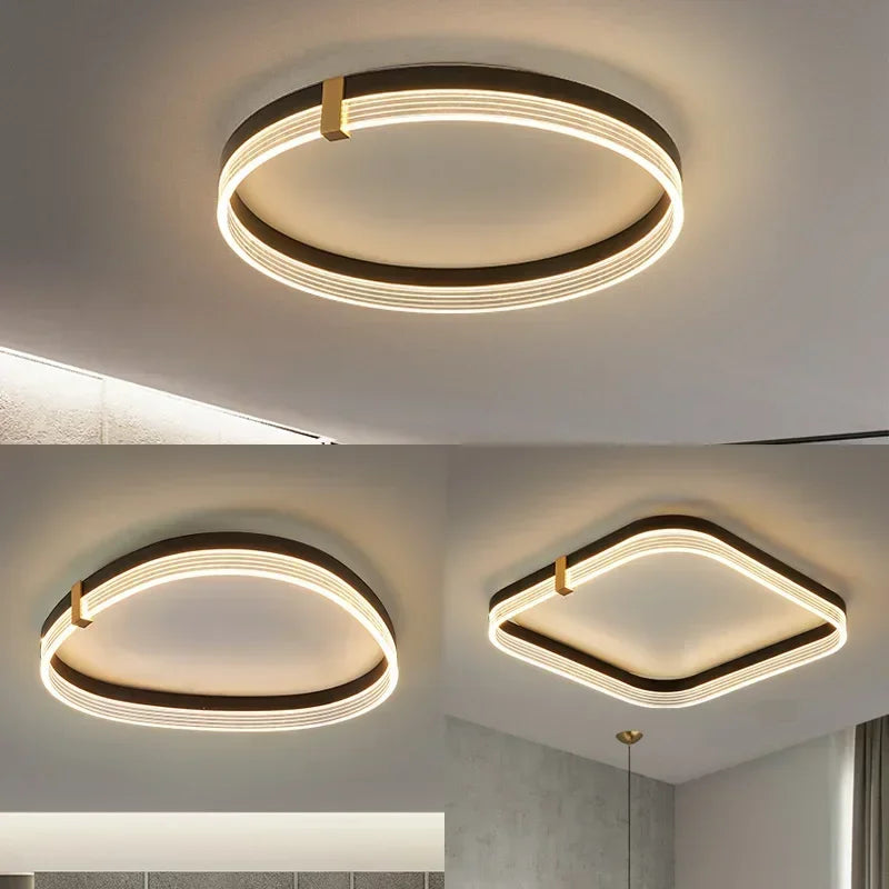 lustre moderne à leds pour intérieur décoration maison - vue 5 sur 21