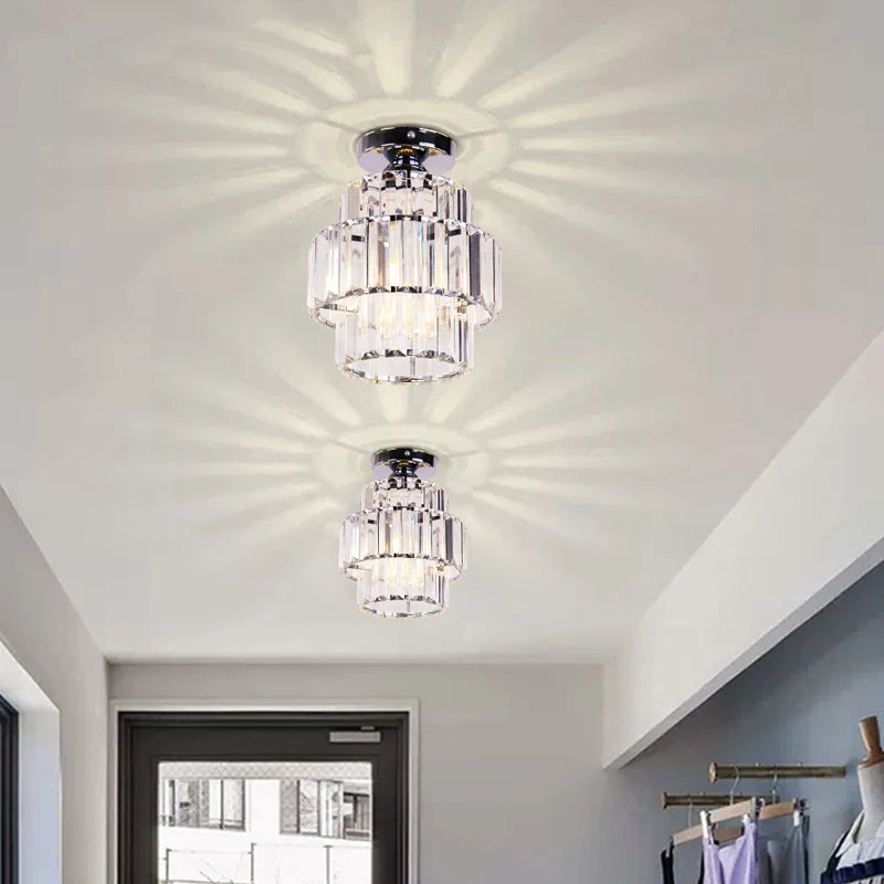 Nordique moderne K9 cristal Lustre intérieur plafonnier couloir escaliers suspension chambre Lustre salle à manger luminaires décor à la maison - vue 6 sur 16