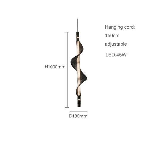 lustre design led acrylique tendance éclairage moderne 2024