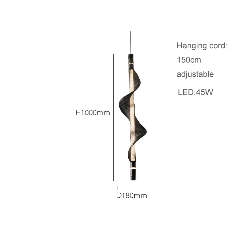 lustre design led acrylique tendance éclairage moderne 2024 - vue 14 sur 18