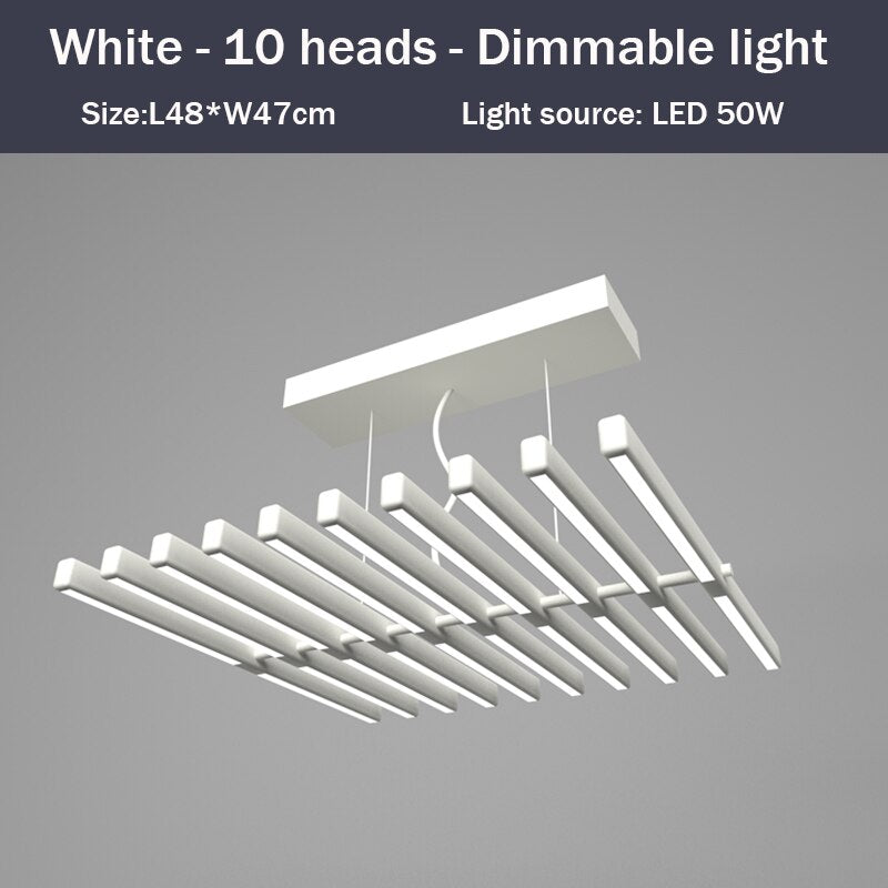 Lustre design LED en baguette lumineuse Bilbao