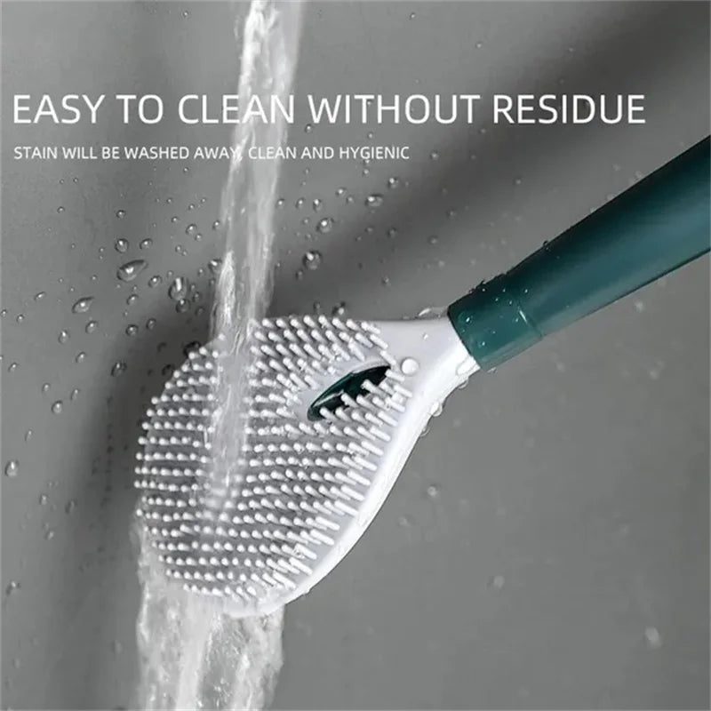 brosse de toilette à long manche avec support pour nettoyage efficace - vue 6 sur 8