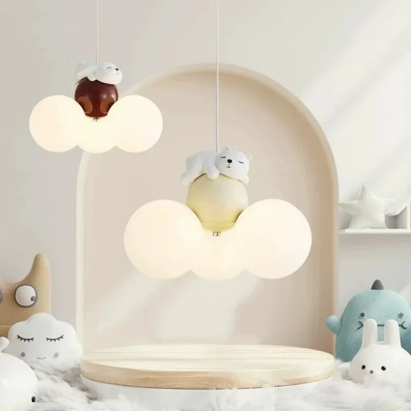 lustre créatif dessin animé ours ballon pour enfants - vue 7 sur 16