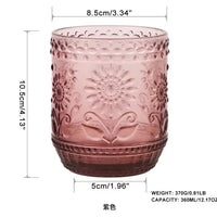 Verre vintage sans pied strié résistant chaleur cuisine