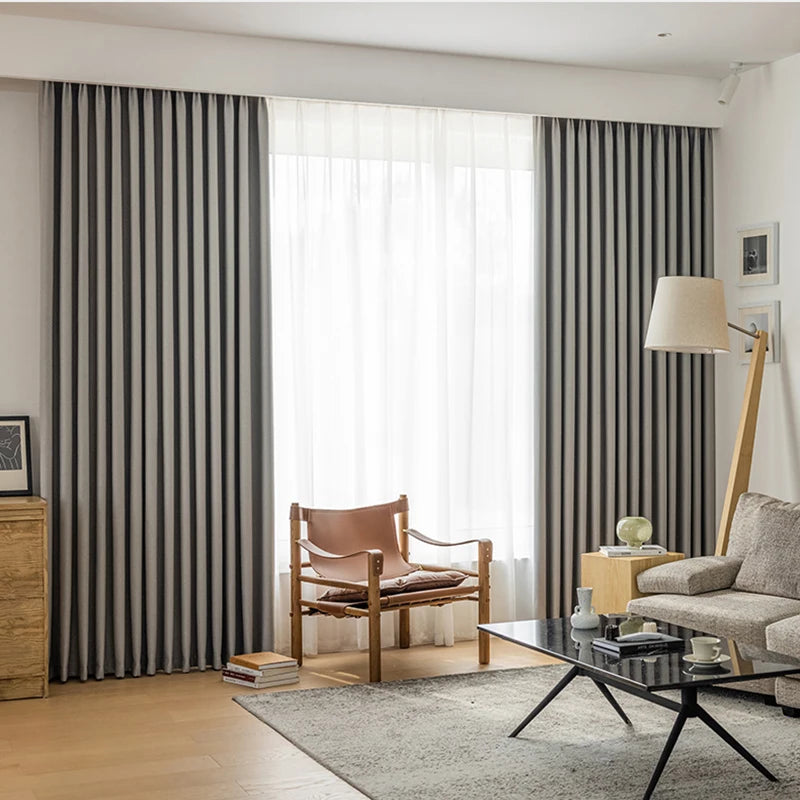 Rideau occultant moderne épais pour salon chambre - vue 6 sur 14