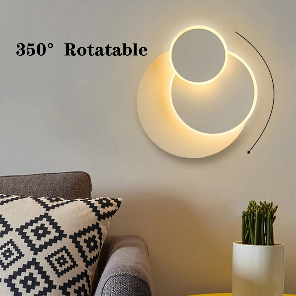 Applique murale LED moderne rotative - vue 6 sur 10