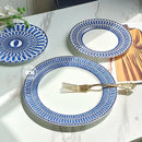 Assiette style européen motif sceau élégant pour thé