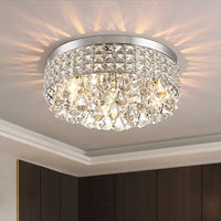 plafonnier en cristal design nordique moderne pour intérieur élégant