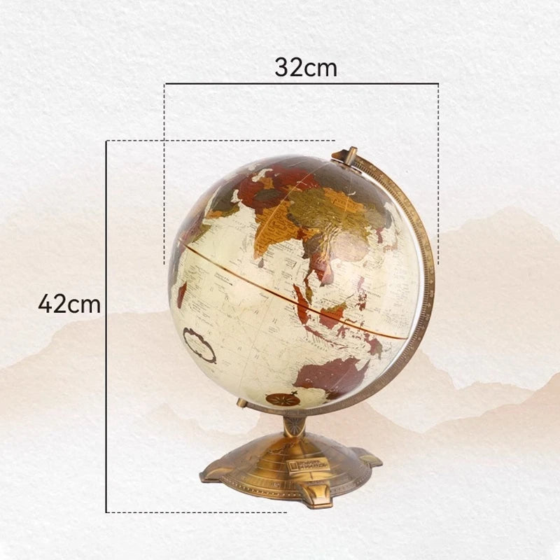 globe terrestre rétro éducatif pour géographie et décoration - vue 7 sur 7