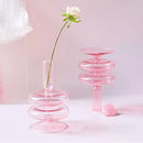 bougeoir en verre conique pour table de mariage et décoration nordique