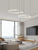 lustre moderne en métal pour éclairage intérieur élégant