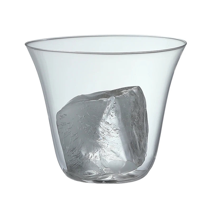 Verre collins léger transparent style cannelé cocktail - vue 3 sur 4