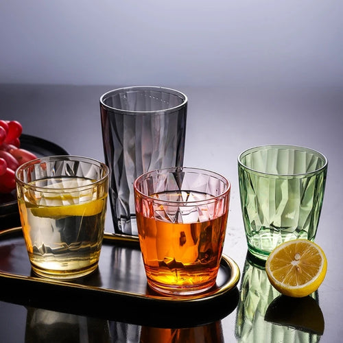 Verres acrylique incassables 210ml reutilisables style bar