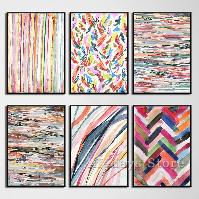affiches géométriques abstraites pour décoration moderne murale