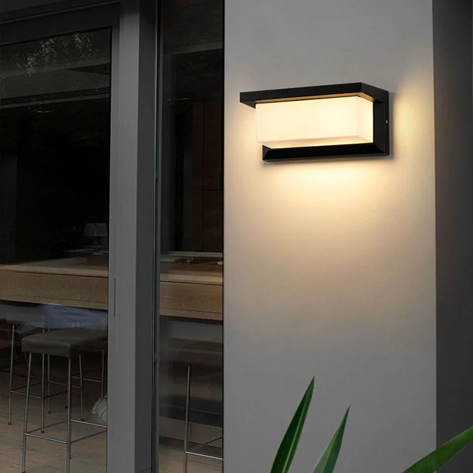 applique etanche led infrarouge aluminium murale exterieur jardin balcon - vue 8 sur 7