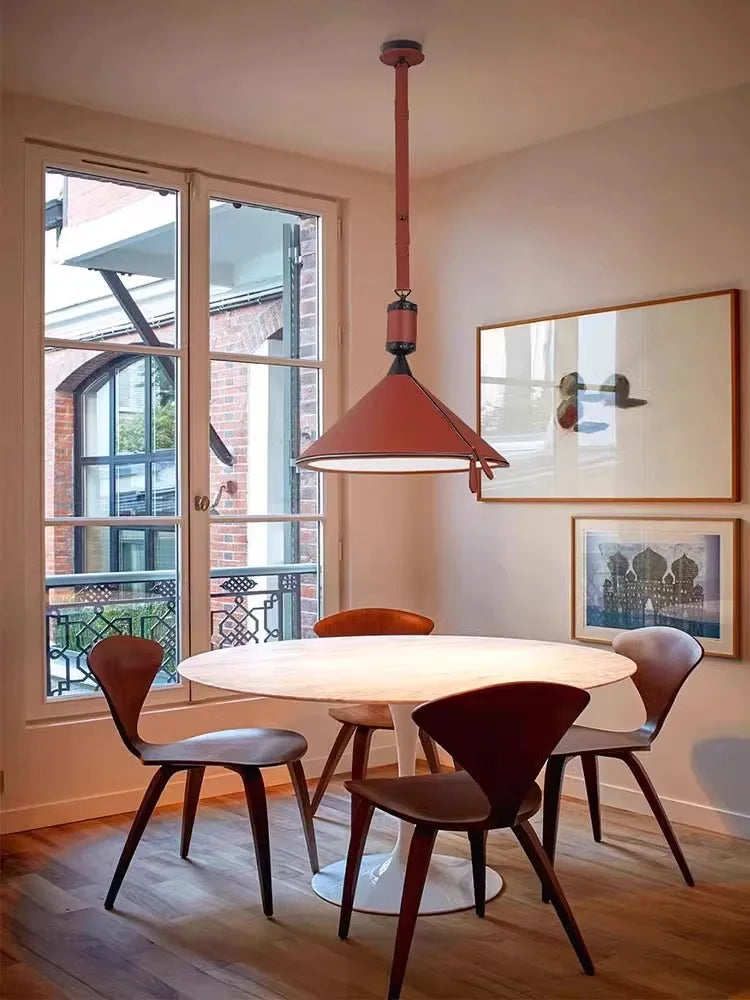 suspension minimaliste moderne en cuir de luxe - vue 3 sur 18