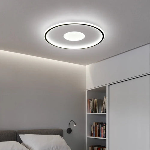 plafonnier led ultra mince rond moderne montage en surface