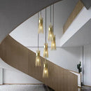 lustre en cuivre plein led décoratif pour maison créatif